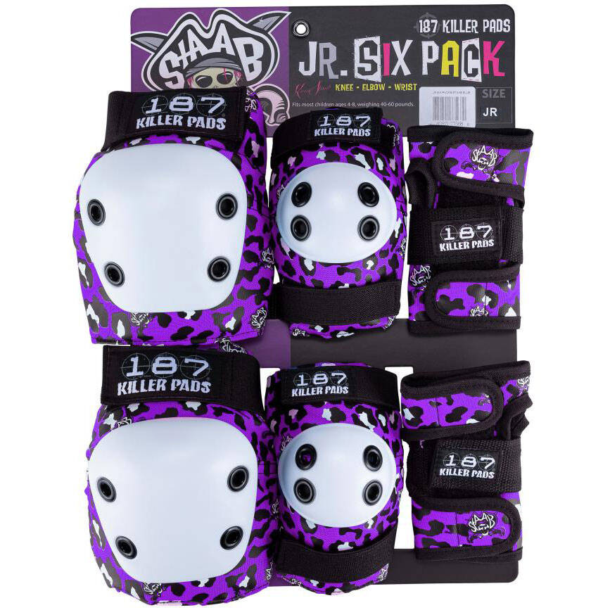 187 Killer Jr. Six Pack Pad Set - Staab Purple