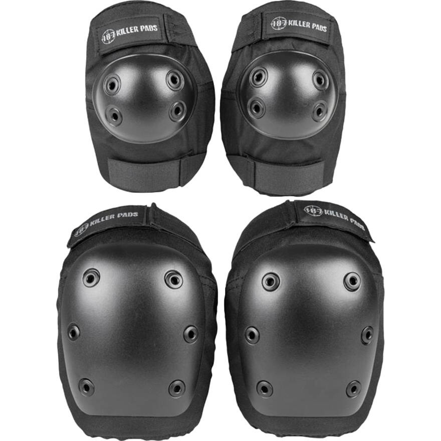 187 Killer Street Pack Knee/Elbow Pad Set - Black