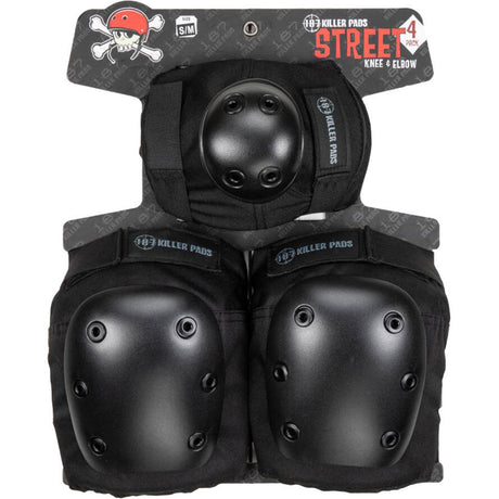 187 Killer Street Pack Knee/Elbow Pad Set - Black