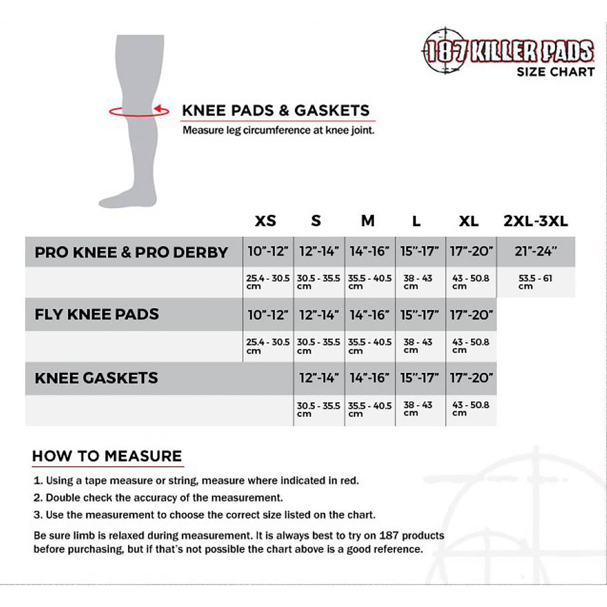 187 Killer Pro Knee Pads - Black/White