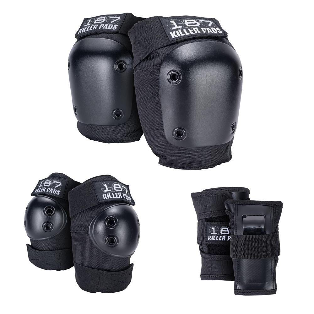 187 Killer Kids Six Pack Pad Set - Black
