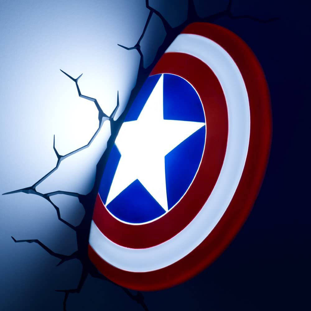 3D Light FX 3D Deco Light - Captain America Shield