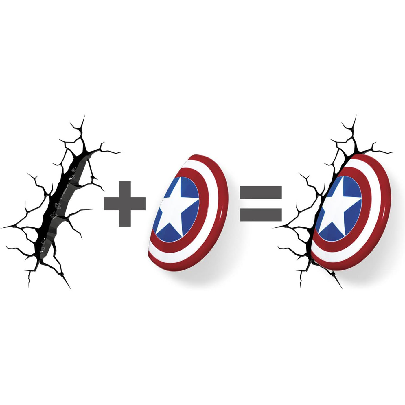 3D Light FX 3D Deco Light - Captain America Shield