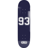 411VM Athletic 93 Skateboard Deck - Navy 8.25"