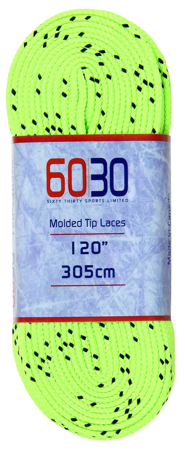 6030  Skate Laces Lime/Black-96''
