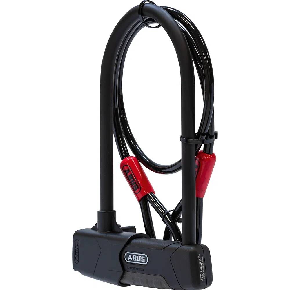 ABUS Granit Plus 470 U-Lock w/ USH Bracket + Cable
