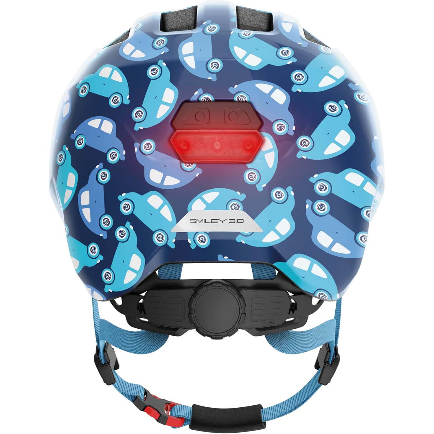 ABUS Smiley 3.0 LED Helmet - Blue Car