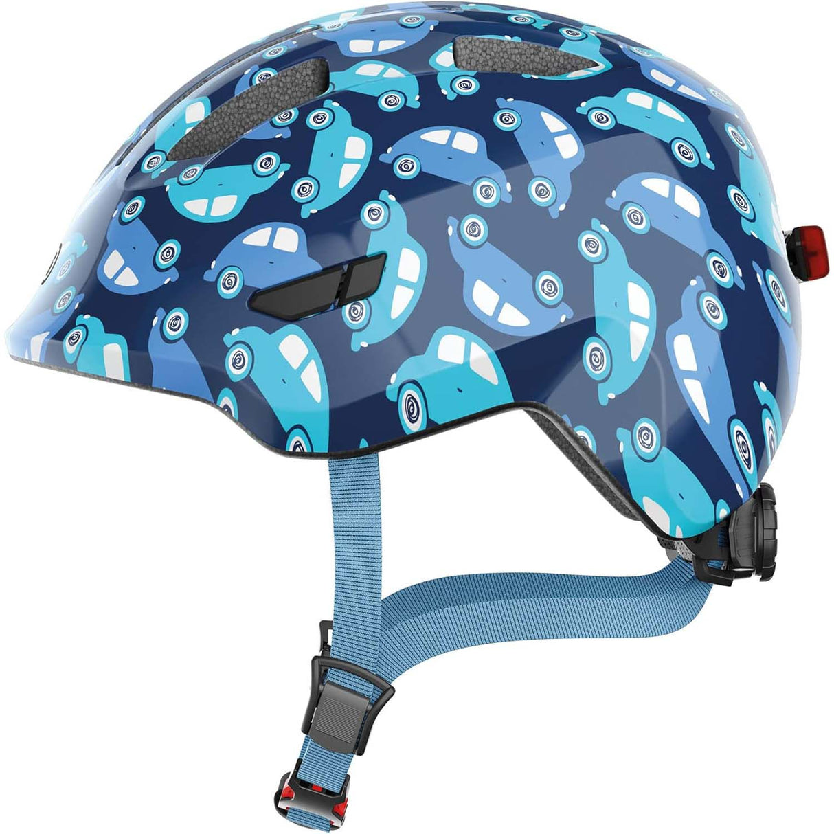 ABUS Smiley 3.0 LED Helmet - Blue Car