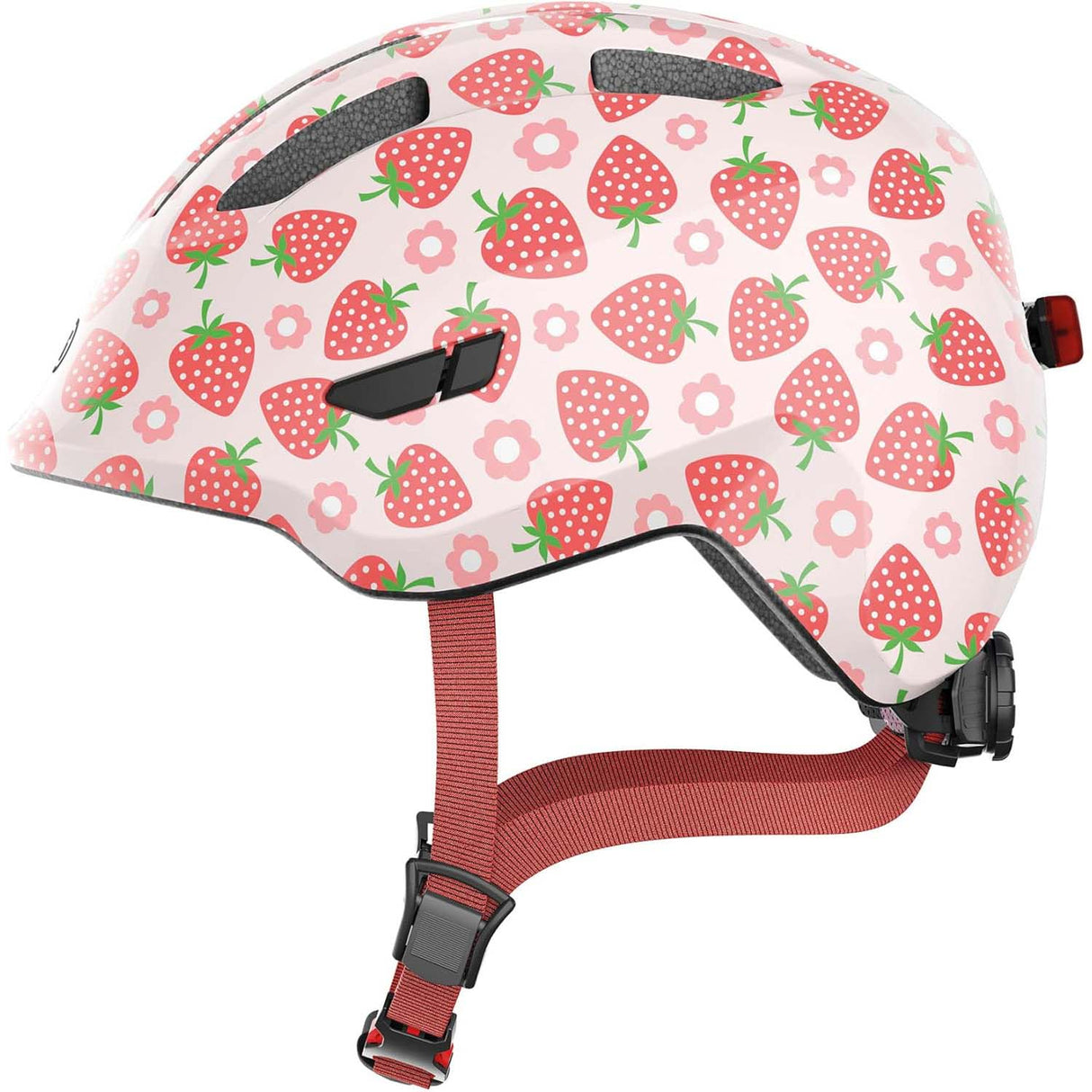 ABUS Smiley 3.0 LED Helmet - Rose Strawberry