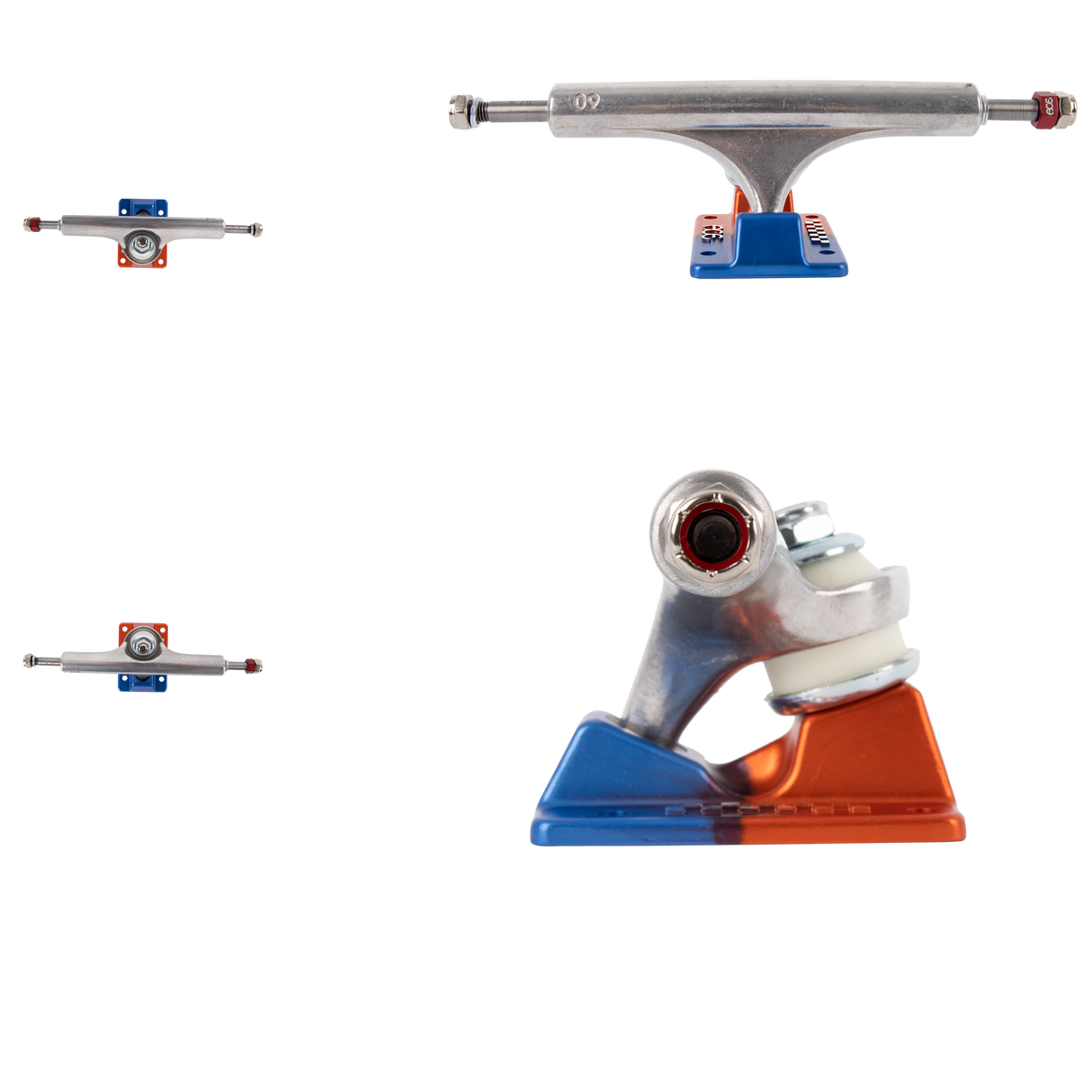Ace Trucks AF1 Skateboard Trucks - Anodized Orange/Blue 60 (8.75")