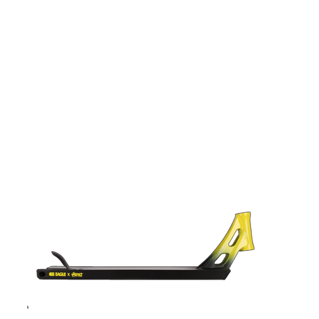 Addict x Eagle Scooter Deck - Black/Yellow 23.2" x 5.7"