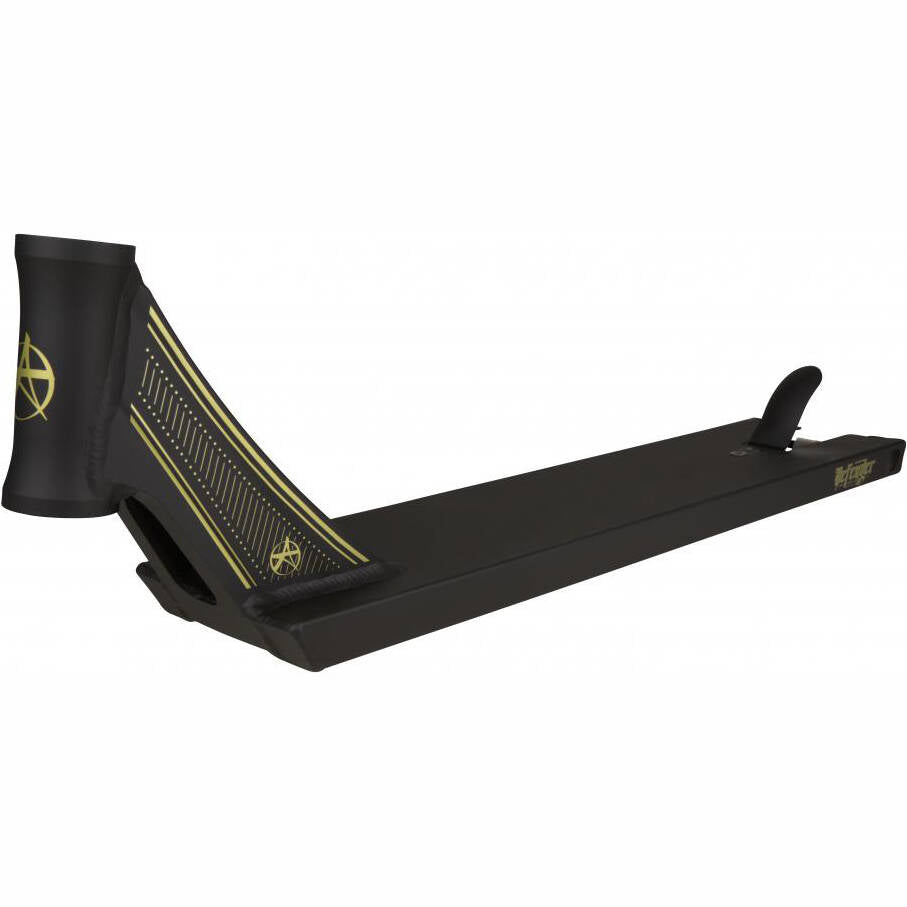 Addict Defender 3.0 Scooter Deck - Black/Gold 21.6" x 5"