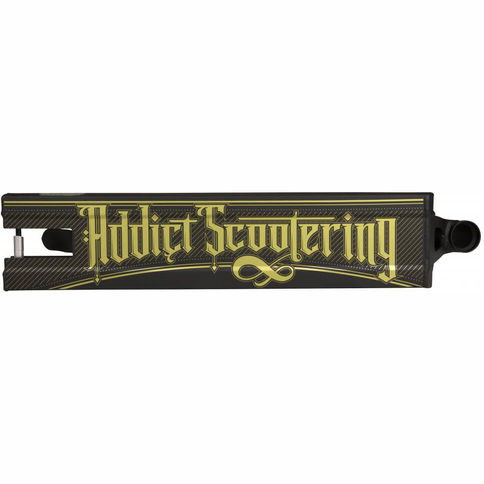 Addict Defender 3.0 Scooter Deck - Black/Gold 21.6" x 5"