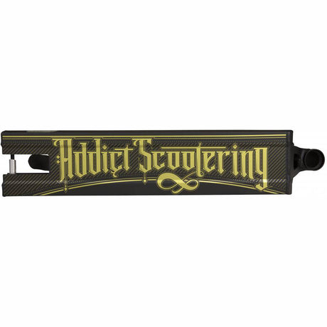 Addict Defender 3.0 Scooter Deck - Black/Gold 21.6" x 5"