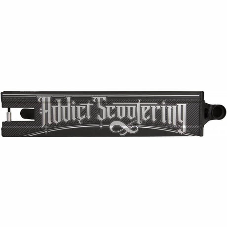 Addict Defender 3.0 Scooter Deck - Black/Silver 21.6" x 5"