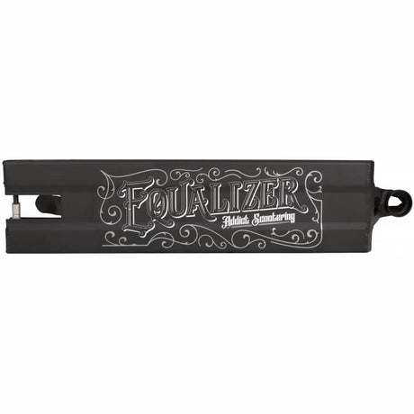 Addict Equalizer 2.0 Scooter Deck - Black/Silver 22.44" x 5.74"