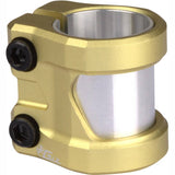 Addict Ultra Light Double Collar Scooter Clamp - Gold