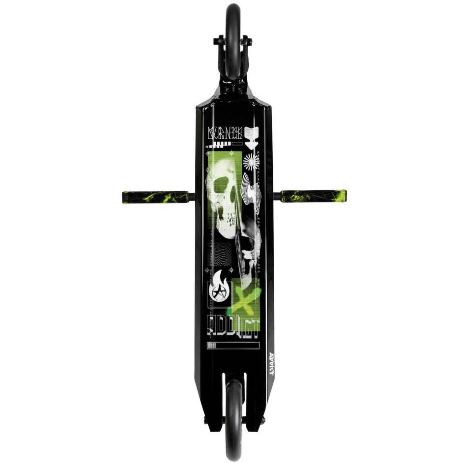 Addict Burner Glitch Stunt Scooter - Black/Black