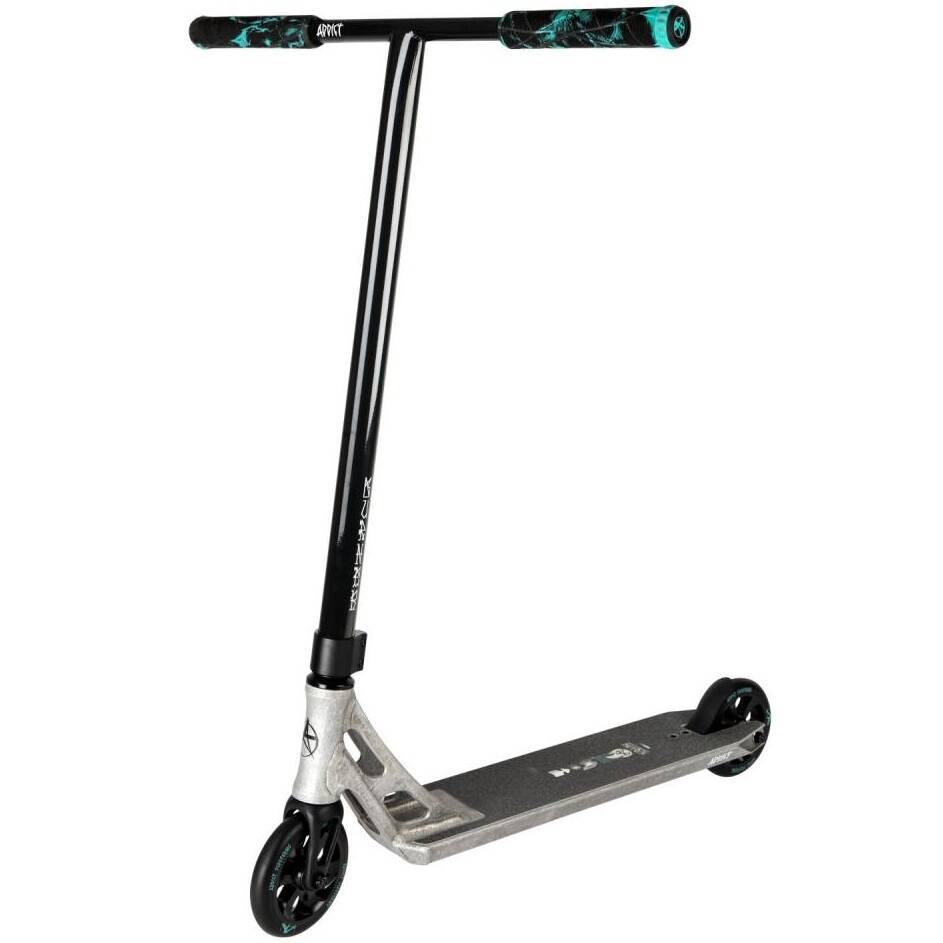 Addict Burner Glitch Stunt Scooter - Raw/Black