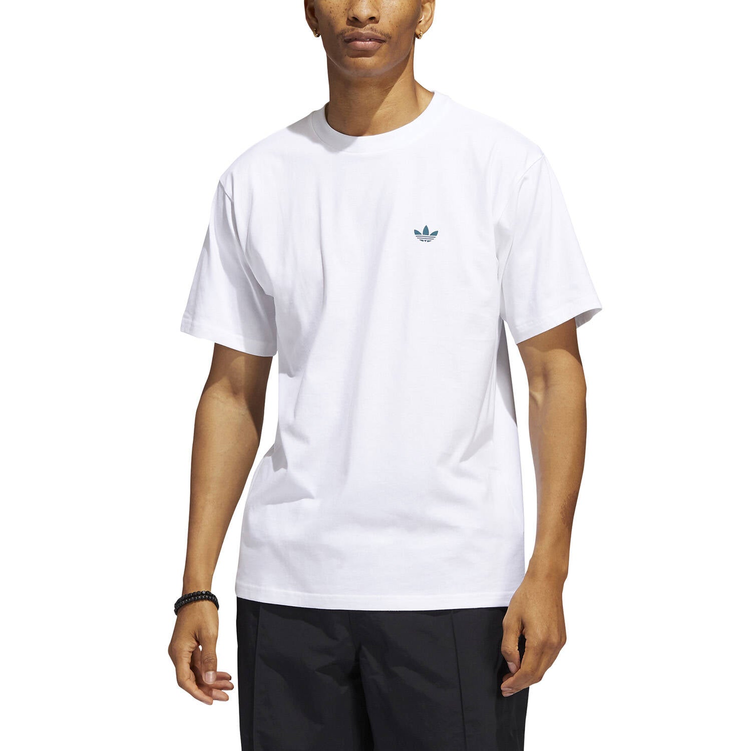Adidas Skateboarding 4.0 Logo T Shirt - White/Teal