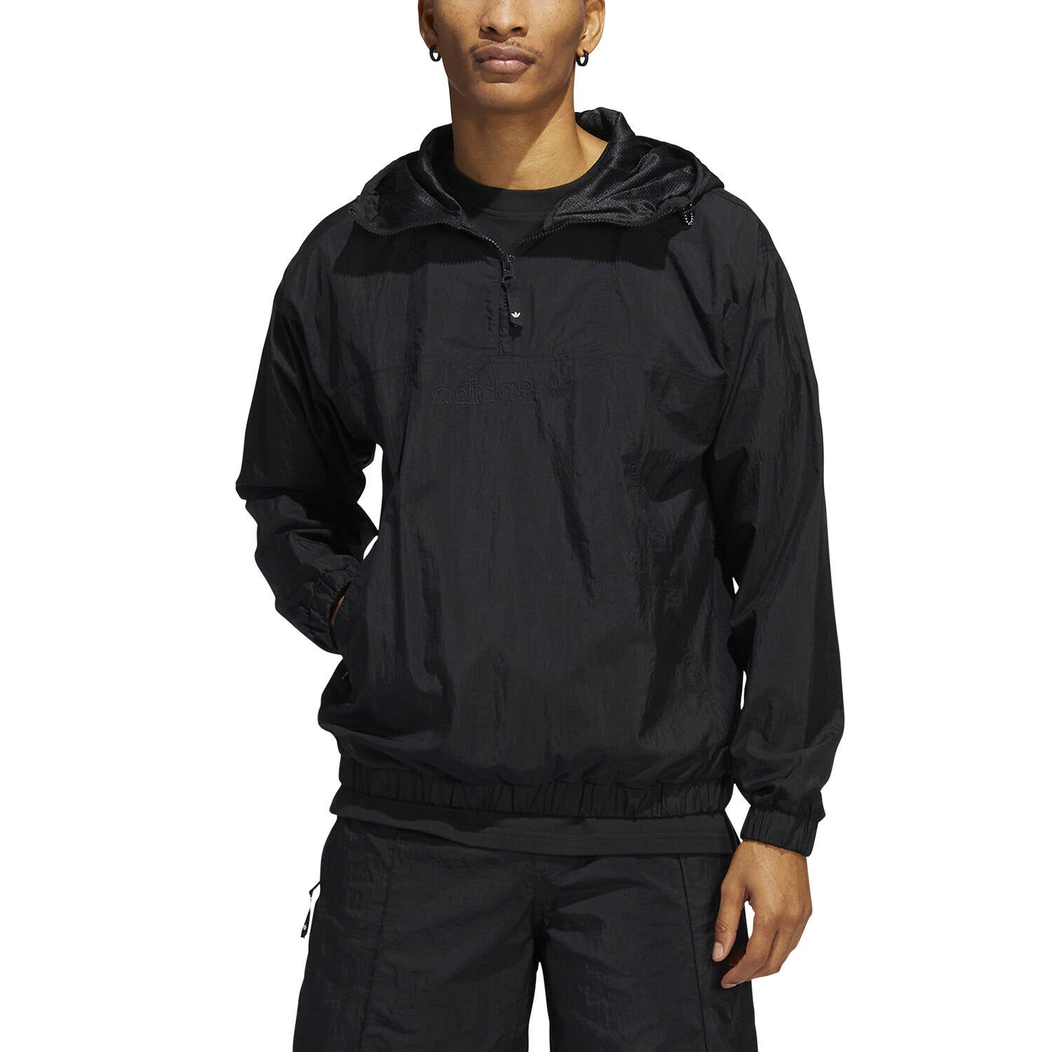 Adidas Skateboarding Anorak Windbreaker Jacket - Black