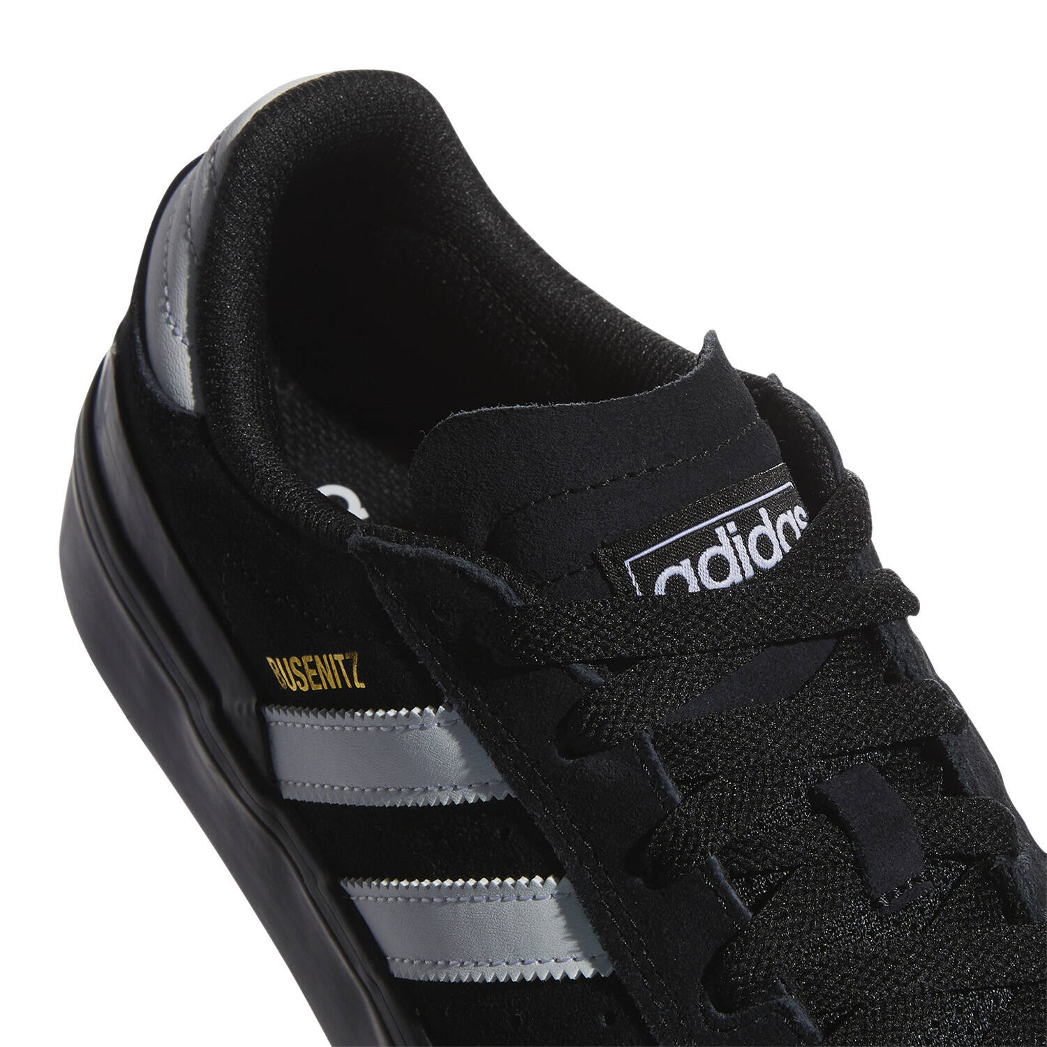 Adidas Skateboarding Busenitz Vulc II Skate Shoes - Black/White/Gold