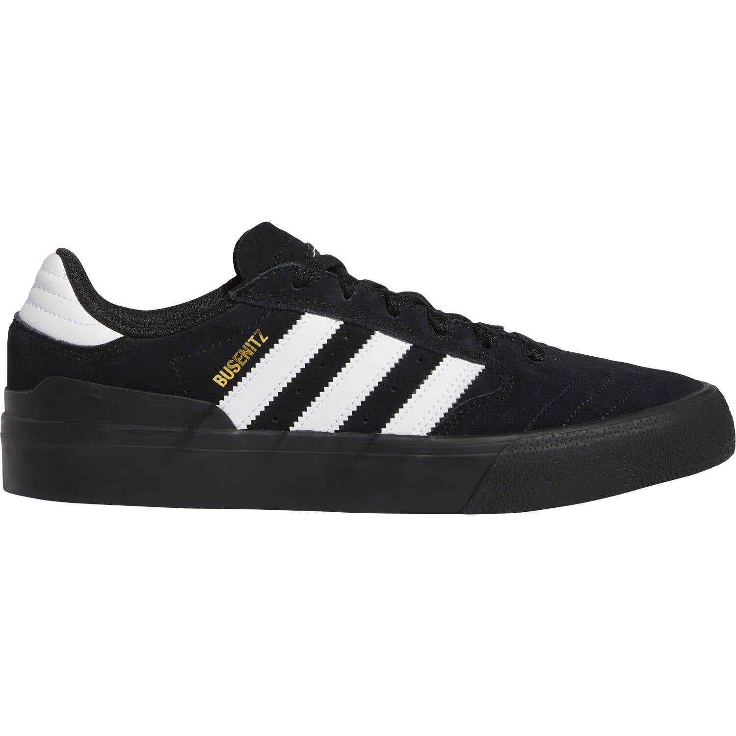 Adidas Skateboarding Busenitz Vulc II Skate Shoes - Black/White/Gold
