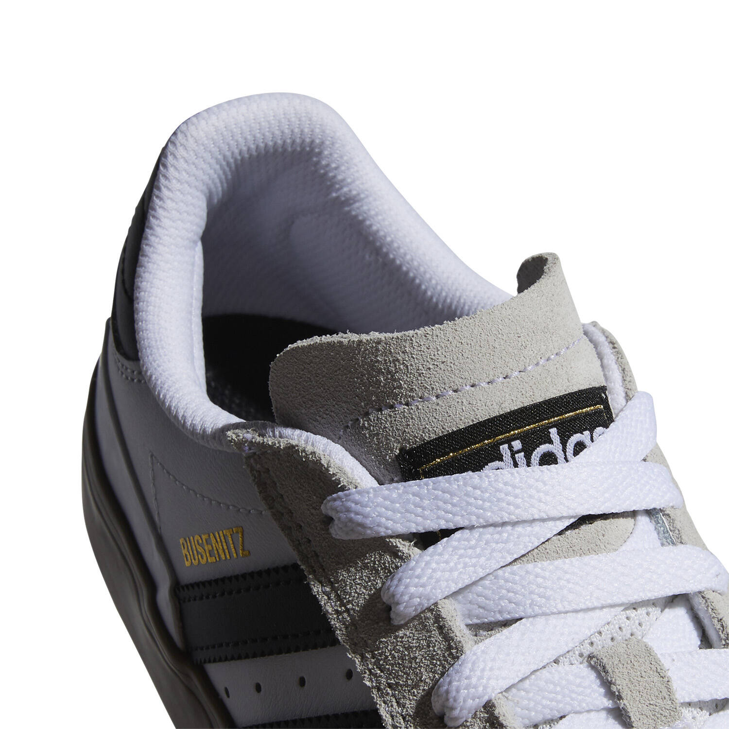 Adidas Skateboarding Busenitz Vulc II Skate Shoes - White/Black/Gold
