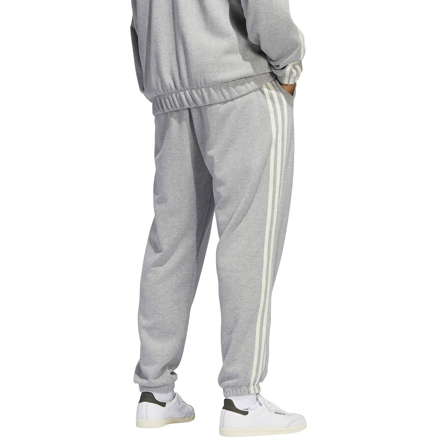 Adidas Skateboarding Fleece SF Track Pants- Grey/White