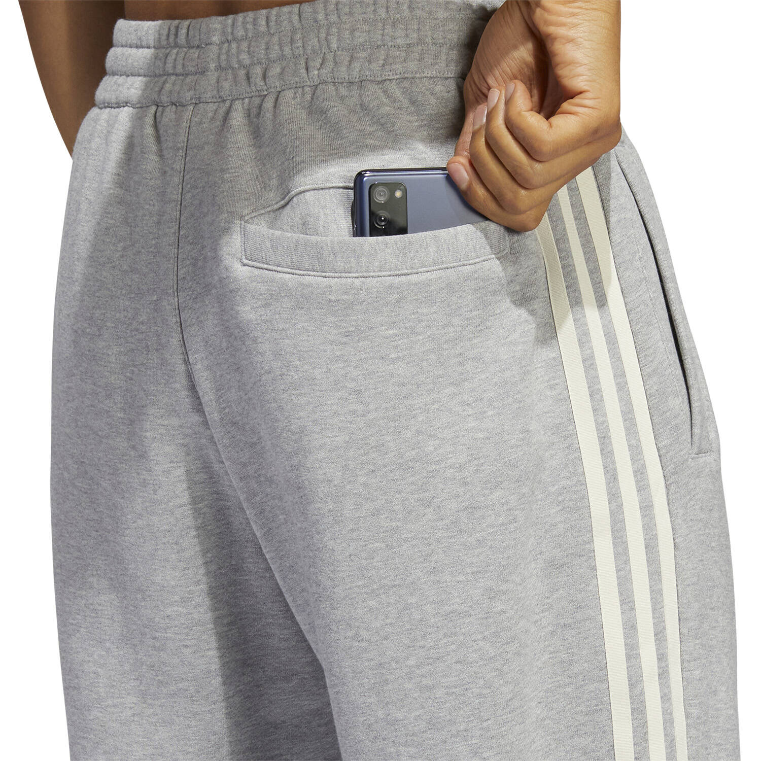 Adidas Skateboarding Fleece SF Track Pants- Grey/White