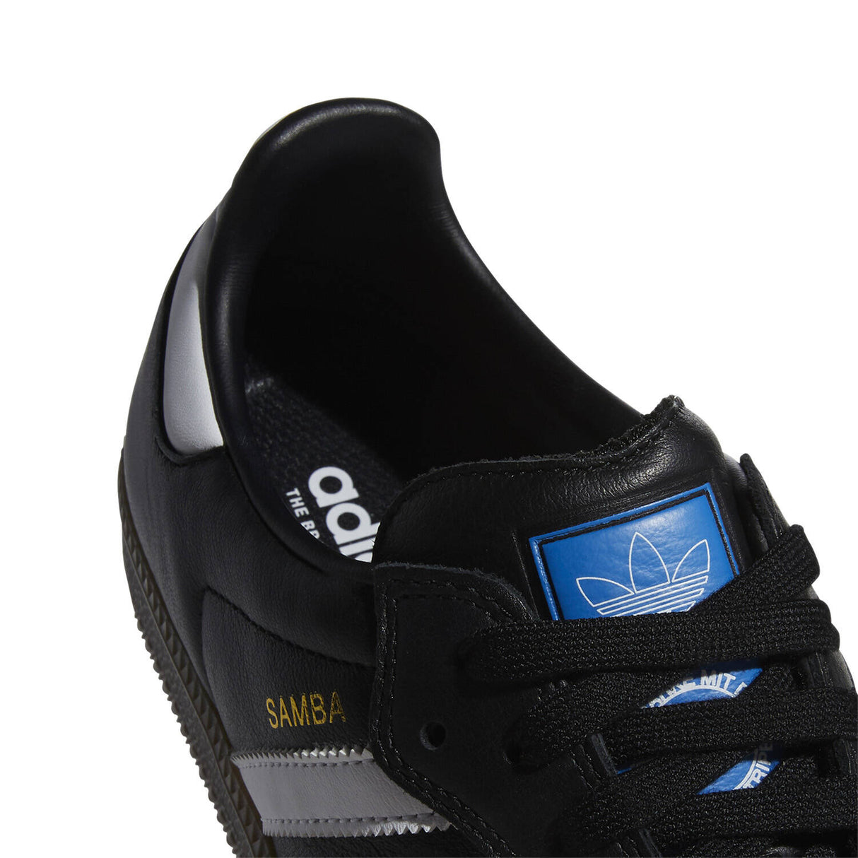 Adidas Skateboarding Samba ADV Skate Shoes - Black/White/Gold