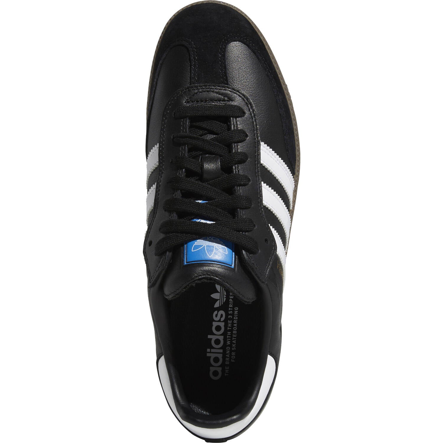 Adidas Skateboarding Samba ADV Skate Shoes - Black/White/Gold