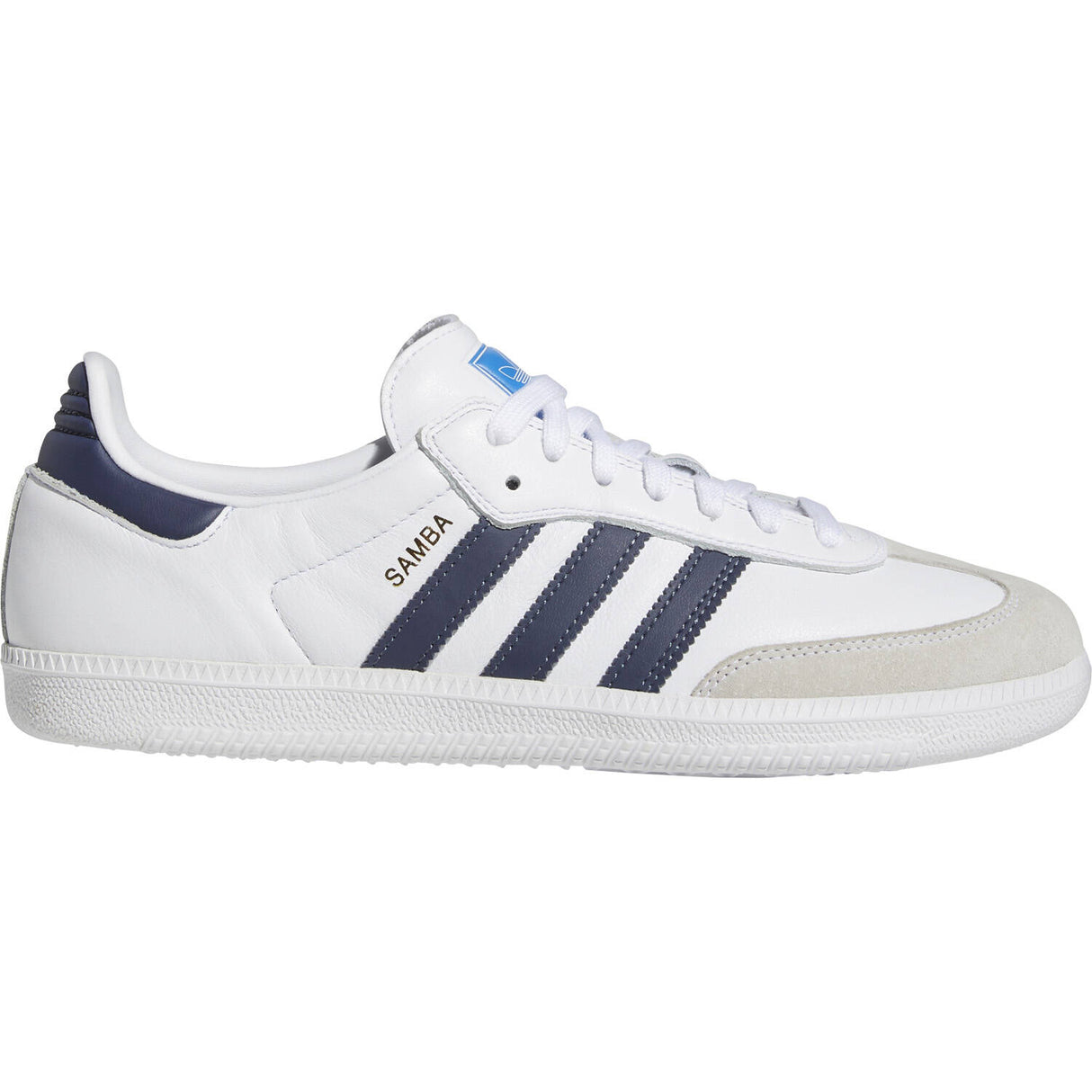 Adidas Skateboarding Samba ADV Skate Shoes - White/Navy/White