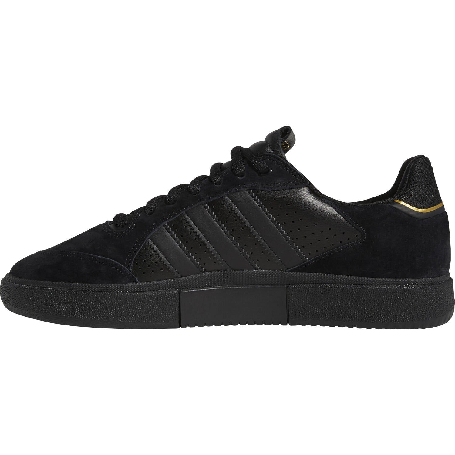 Adidas Skateboarding Tyshawn Low Skate Shoes - Black/Black/Gold