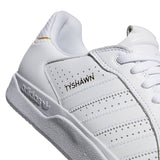 Adidas Skateboarding Tyshawn Low Skate Shoes - White/White/Gold