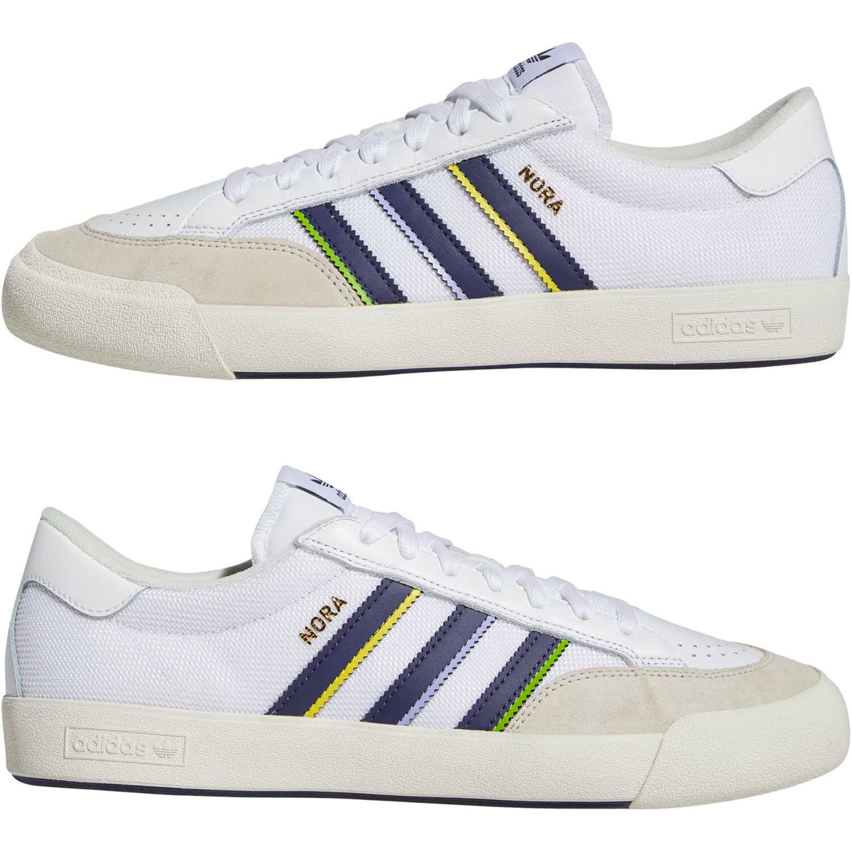 Adidas Skateboarding Nora Skate Shoes - White/White/Gold