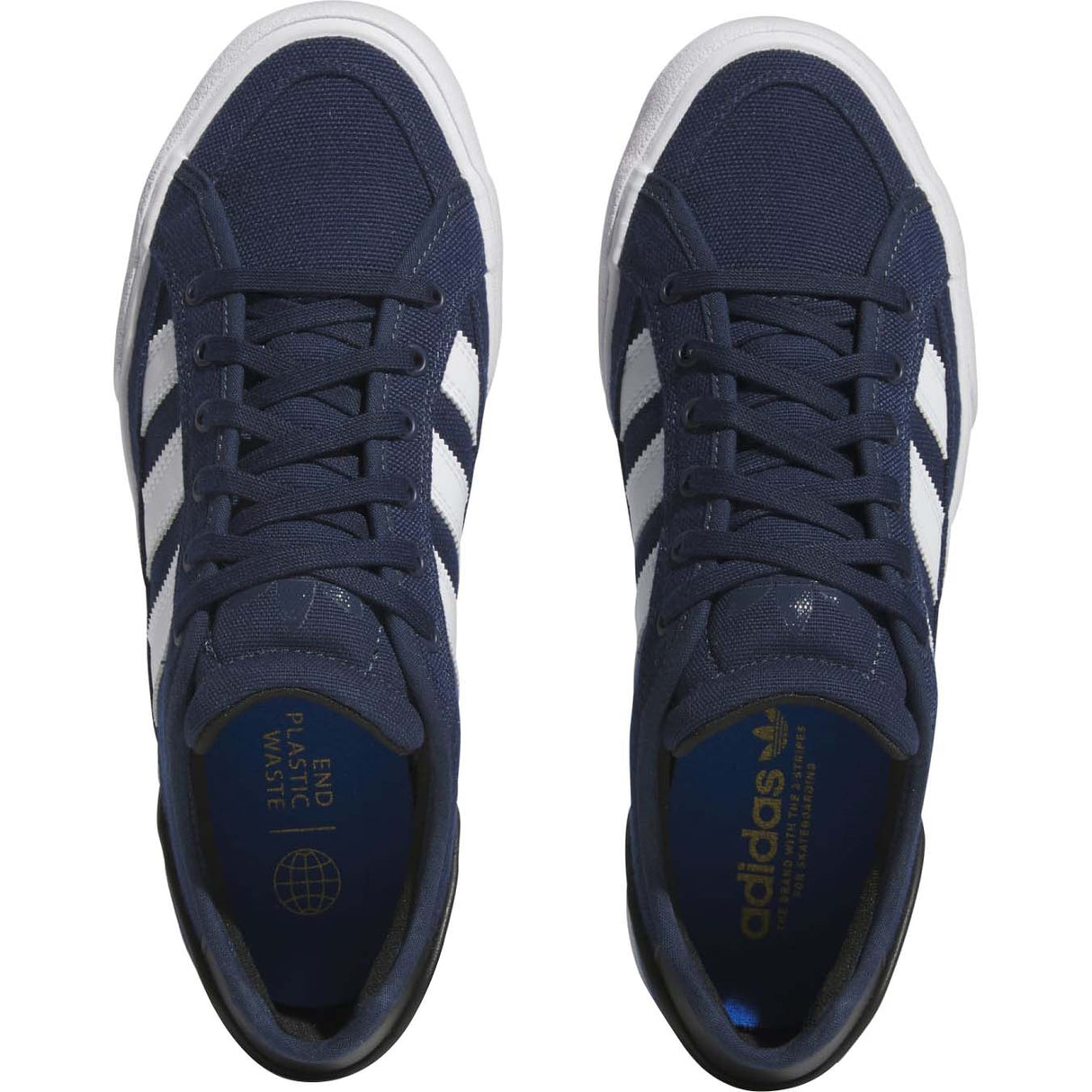 Adidas Skateboarding Court Premiere Skate Shoes - Navy/White/Gold