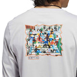 Adidas Artist G LS T Shirt - LGSOGR/MULTCO