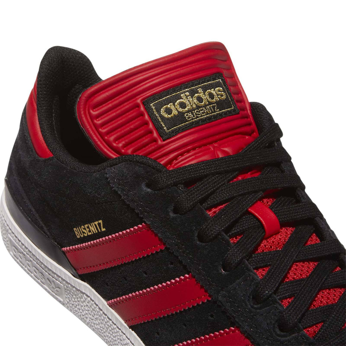 Adidas Busenitz Skate Shoes - Core Black/Scarlet/Gold