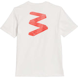 Adidas Curb SS T Shirt - Core White/Bright Red