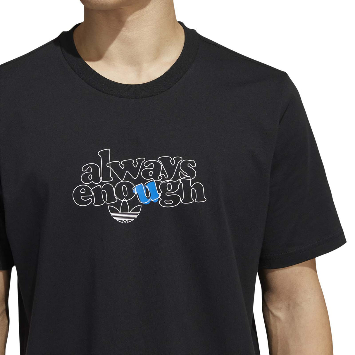 Adidas Daewon Message T Shirt - Black/White/Blue Bird