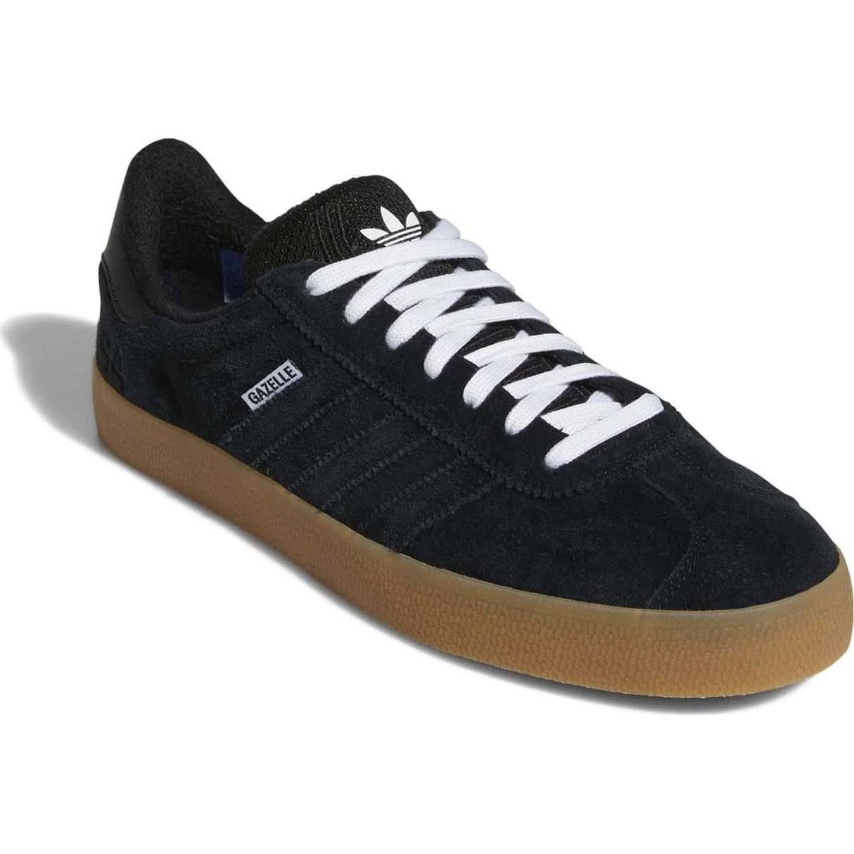 Adidas Gazelle ADV Skate Shoes - Core Black/White/Blue Bird