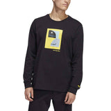 Adidas Shmoofoil Painted LS T Shirt - Black/Multi