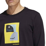 Adidas Shmoofoil Painted LS T Shirt - Black/Multi