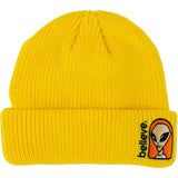 Alien Workshop Embroidered Believe Beanie - Yellow