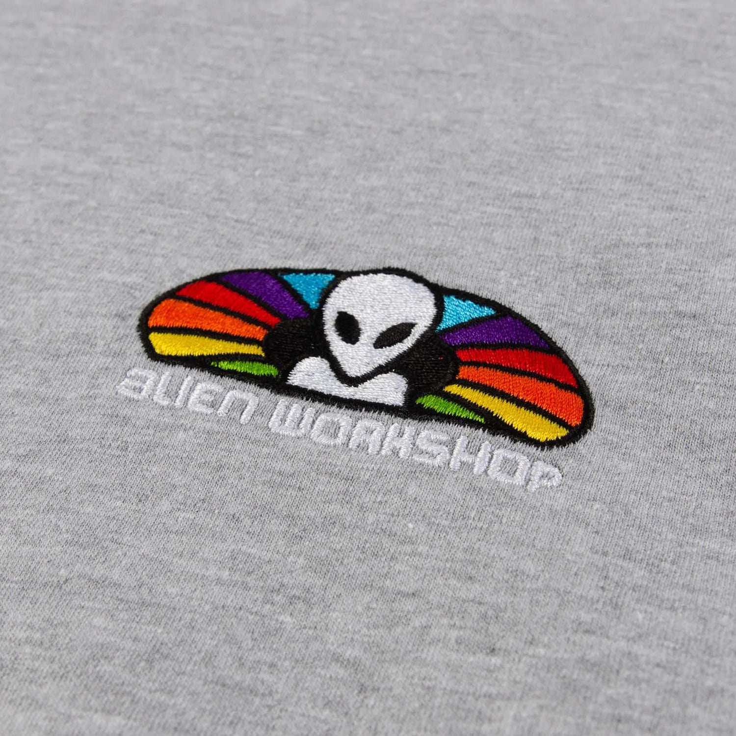 Alien Workshop Spectrum Embroidered T Shirt - Heather Grey