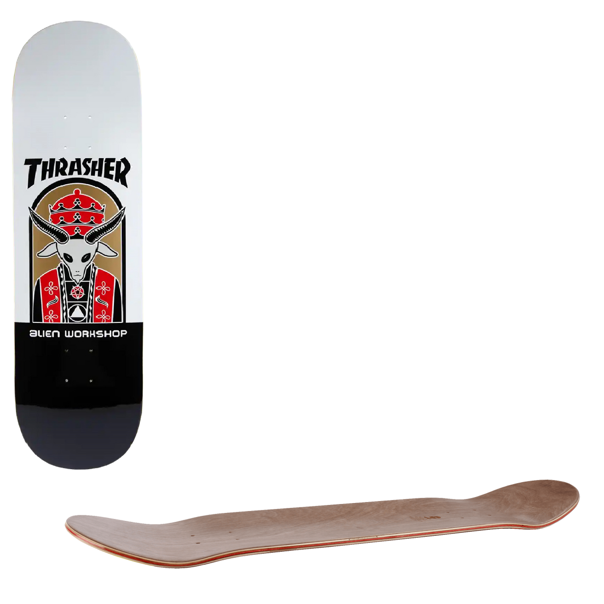 Alien Workshop x Thrasher Priest Skateboard Deck - 8.5"