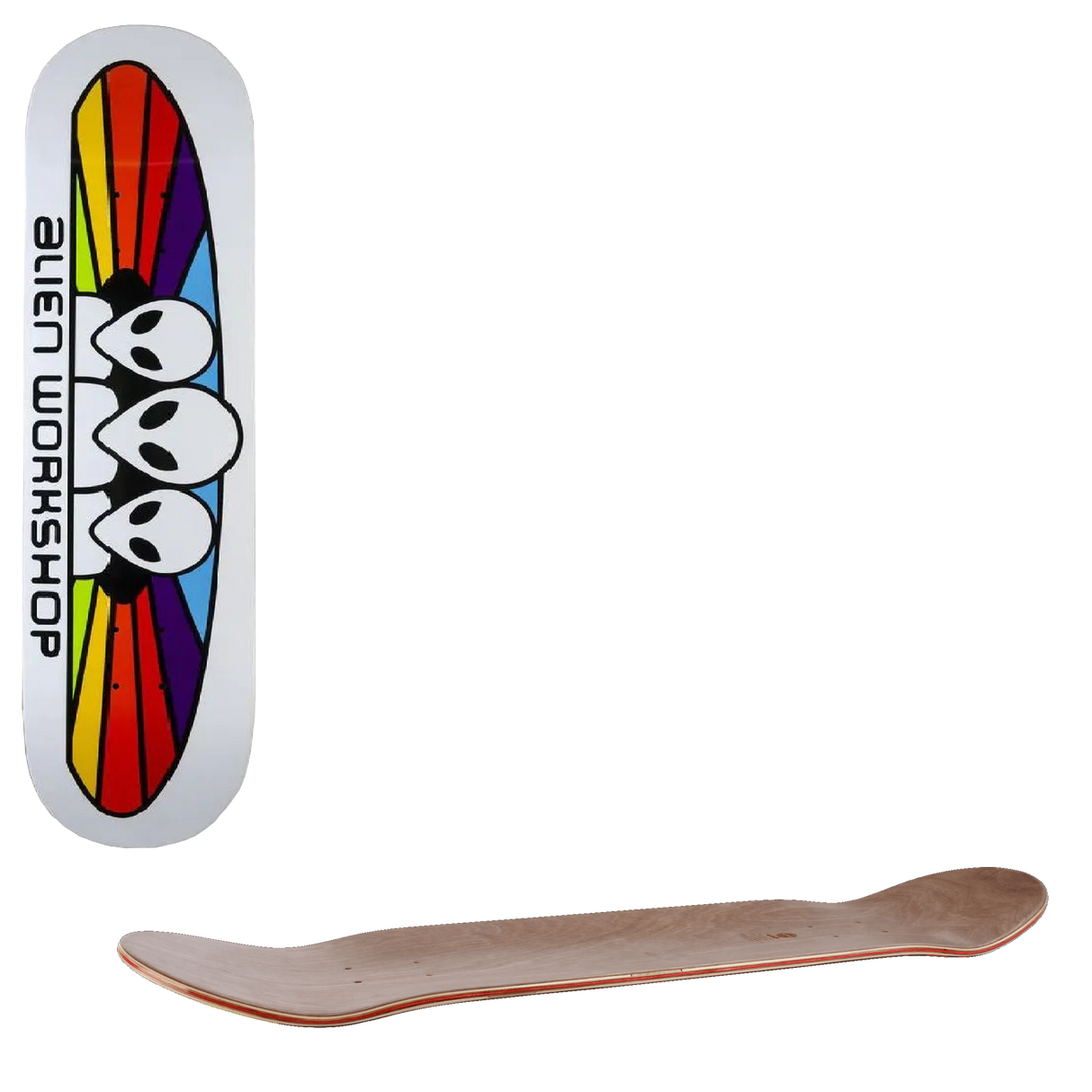 Alien Workshop Spectrum Skateboard Deck - White