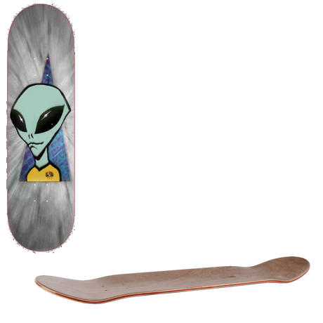 Alien Workshop Visitor Signal Skateboard Deck - Grey 8.125"