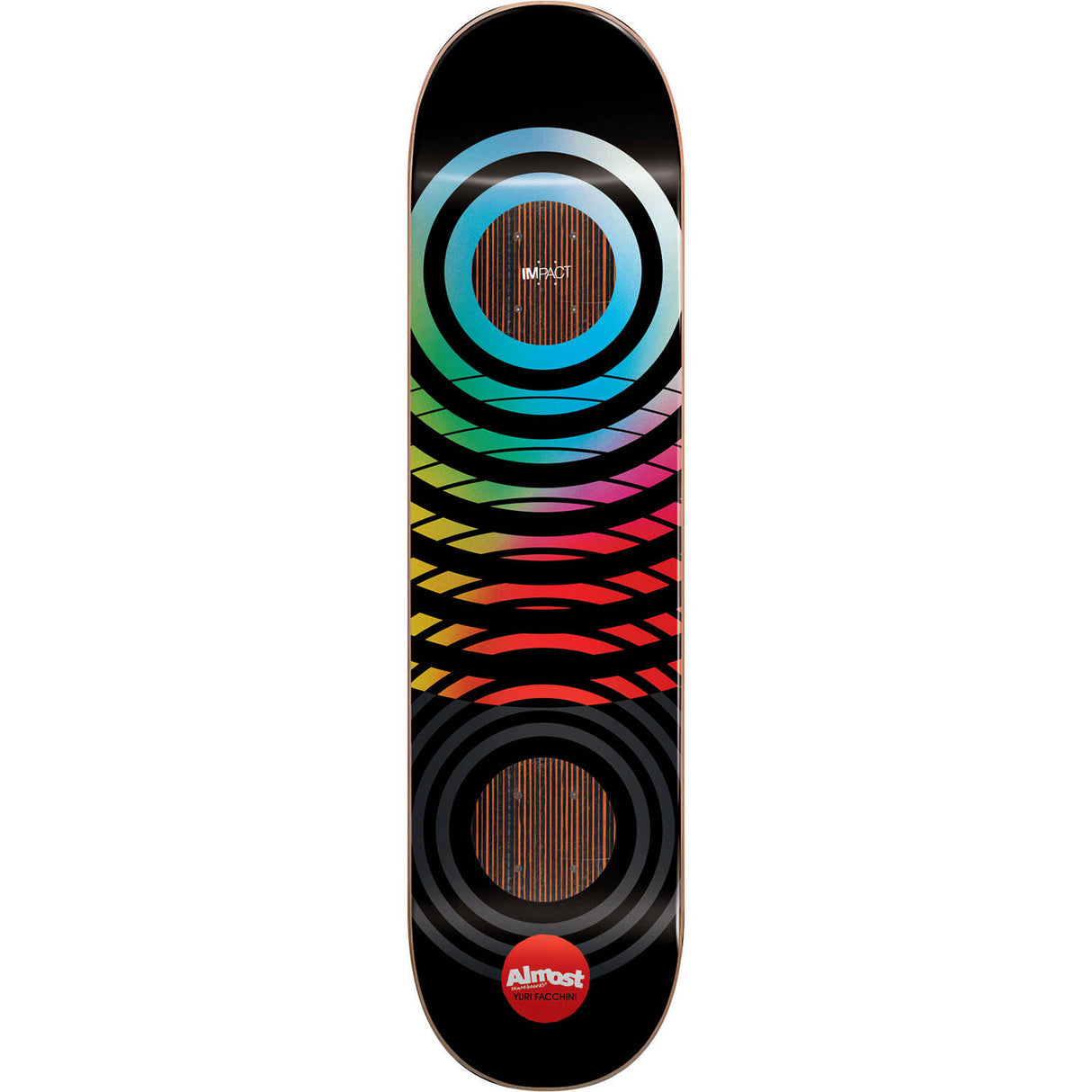 Almost Black Blur Impact Skateboard Deck - Yuri 8.5"